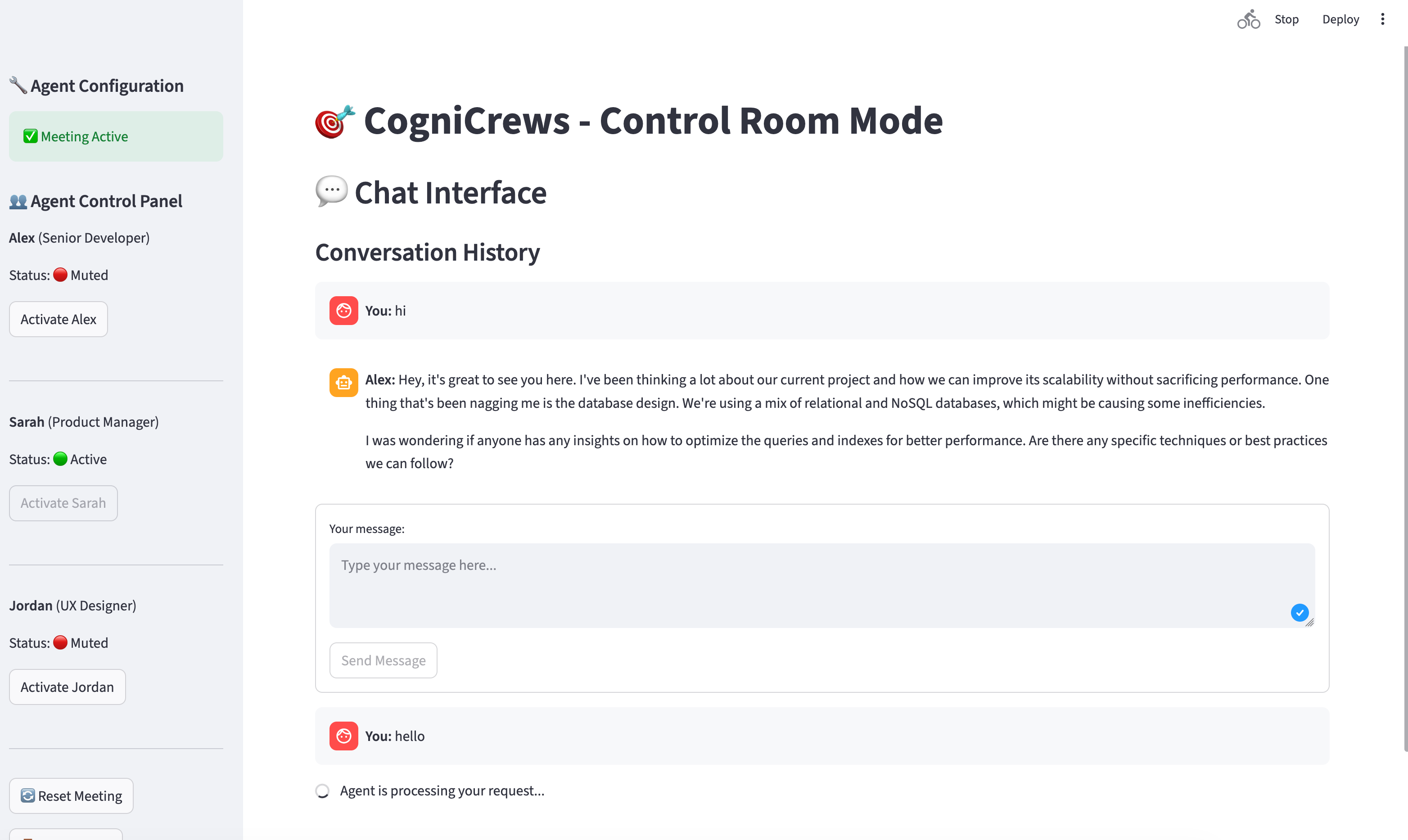 CogniCrews Interface